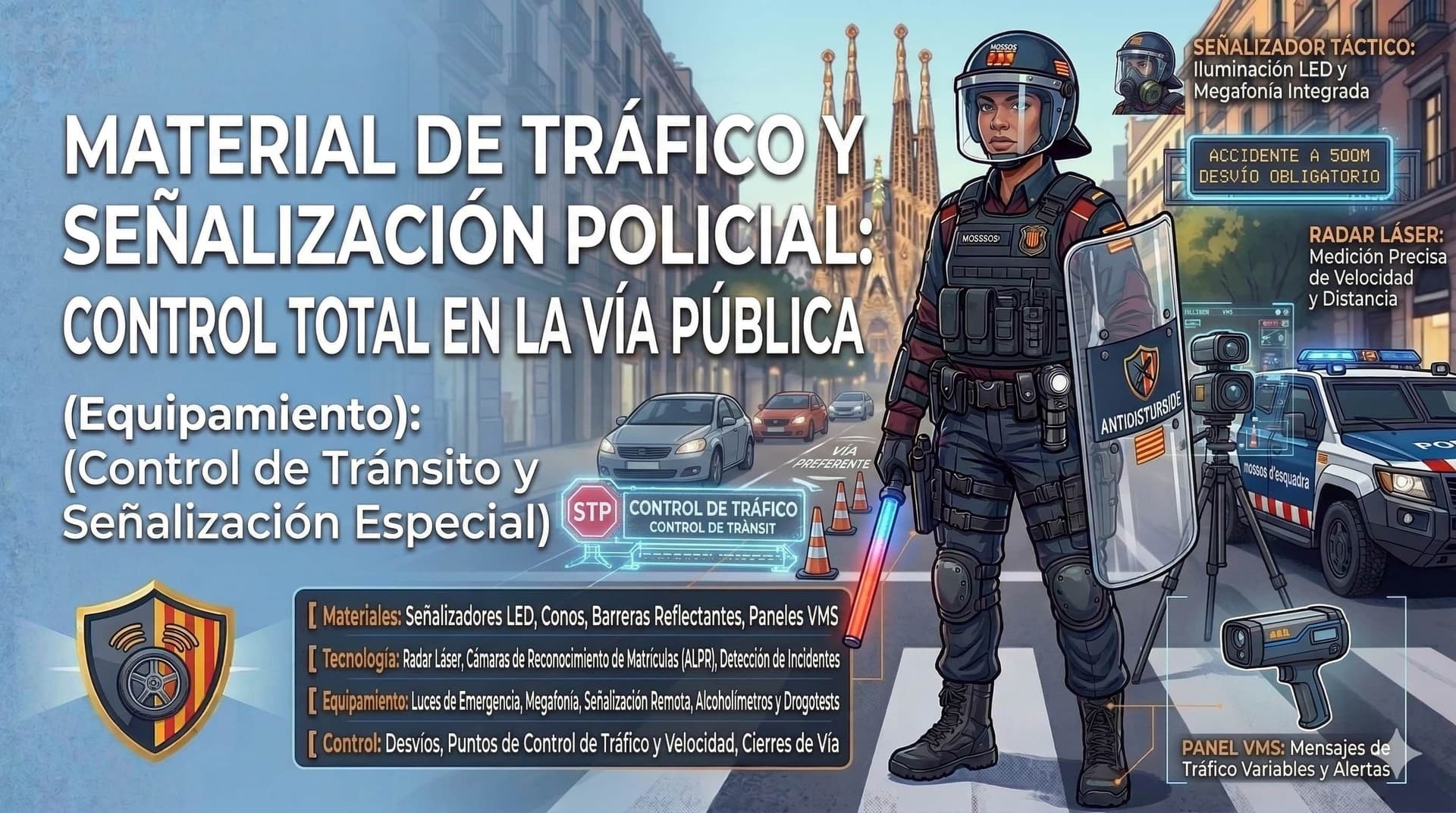 Material de Tráfico y Señalización Policial: Control Total en la Vía Pública