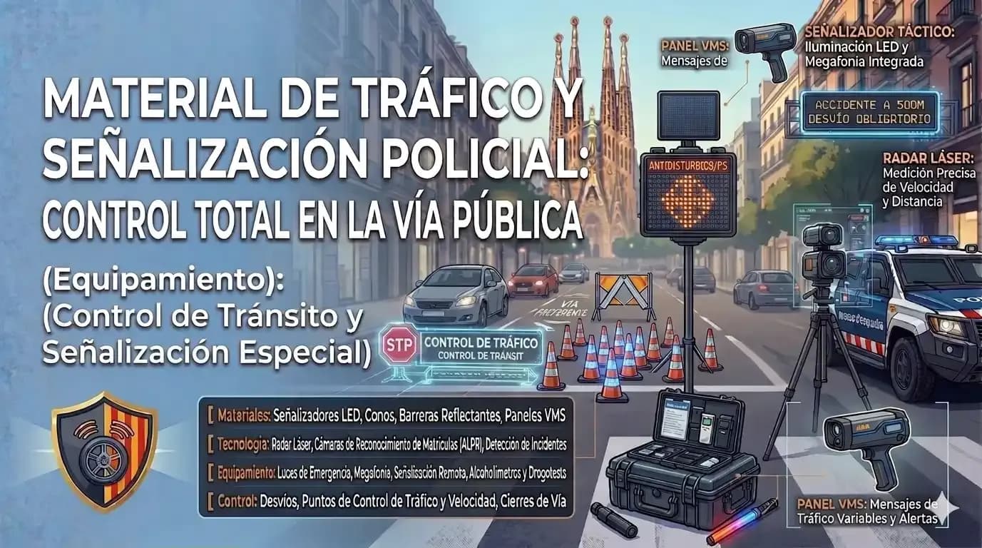 Material de Tráfico y Señalización Policial: Control Total en la Vía Pública