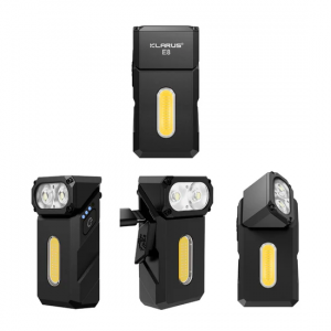 LINTERNA EDC CON CABEZAL ABATIBLE Y SOPORTE MAGNETICO KLARUS E8